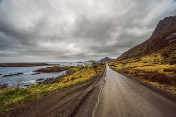 nature sceneries inside the Vesteralen Islands, Norway