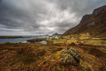 nature sceneries inside the Vesteralen Islands, Norway
