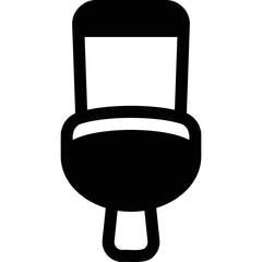 Simple vector icon closed toilet