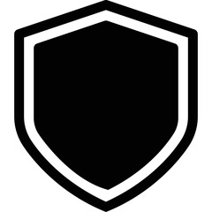 Simple vector icon shield