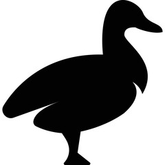 Simple vector icon duck