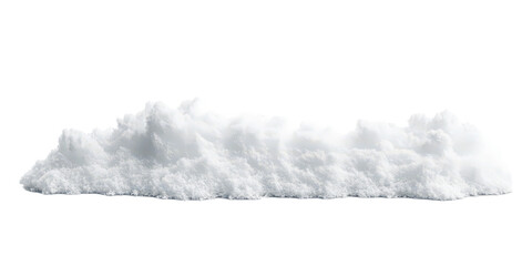 Realistic pile of snow with soft textures and shadows