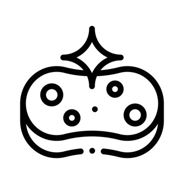 cleaning sponge icon black outline clip art preview