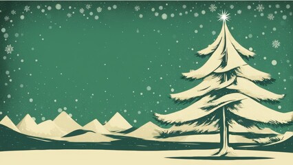 Fototapeta premium christmas background with fir tree