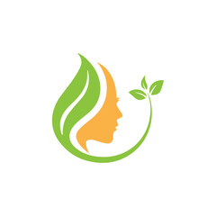 Beauty face logo, beauty salon, spa, beauty center, hair salons, etc.