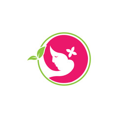 Beauty face logo, beauty salon, spa, beauty center, hair salons, etc.