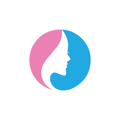 Beauty face logo, beauty salon, spa, beauty center, hair salons, etc.