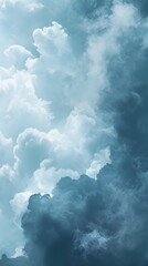 Fototapeta premium Soft Abstract Minimalistic Background in Blue Tones