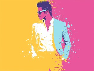 Obraz premium Celebrity culture analysis, breaking down the impact of fame on society