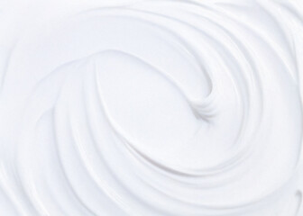 Close-Up of Creamy White Surface with Soft Waves – Skin Moisturizers, Creams, and Beauty Concepts