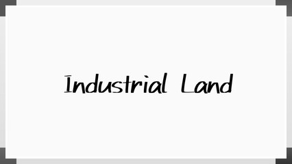 Industrial Land のホワイトボード風イラスト