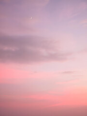 sunset sky with clouds