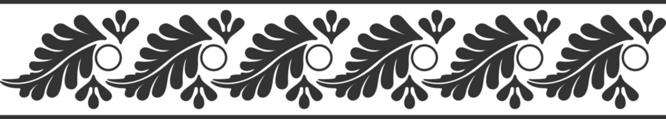 Indian border ornament pattern