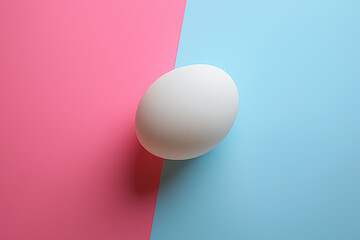 Simple, colorful abstract images with egg as the theme