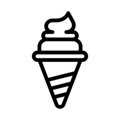 ice cream line icon