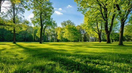 Obraz premium Summer Day in the Park: A Breath of Fresh Air