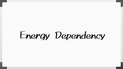 Energy Dependency のホワイトボード風イラスト