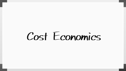 Cost Economics のホワイトボード風イラスト