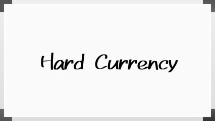 Hard Currency のホワイトボード風イラスト