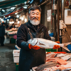 한국 전통시장의 상인