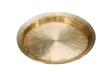 Rice plate brass material transparent background