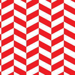 Obraz premium Seamless vector pattern in christmas holiday theme. Red and white tiles. Infinite patterns, for print and decoration. Background, gift cards, wraping paper, textiles