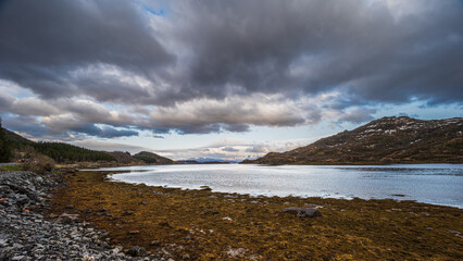 nature sceneries inside the Vesteralen Islands, Norway