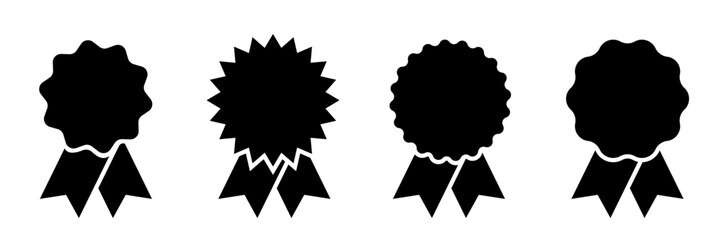 Badge vector set. Medal icon