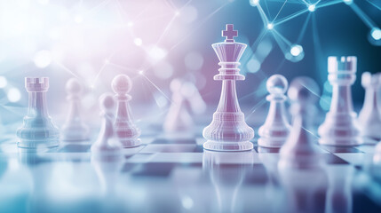 chess pieces on the board