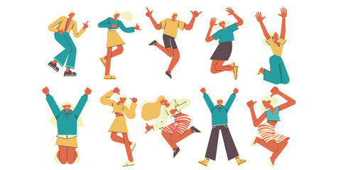 Celebrate People Illustration Set