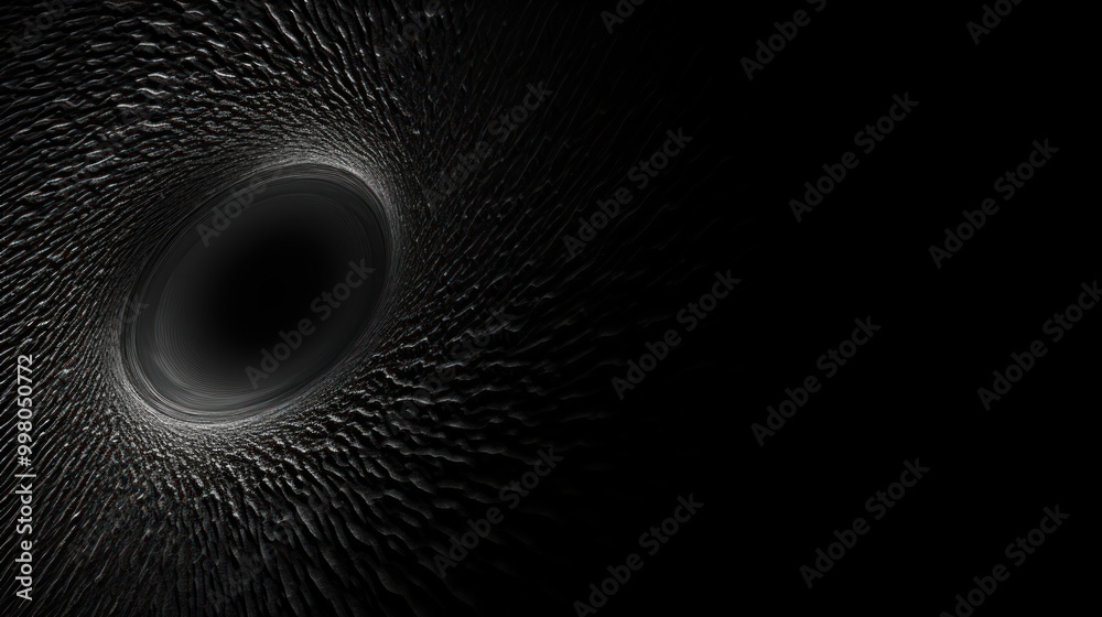 Sticker Abstract Black Hole Vortex