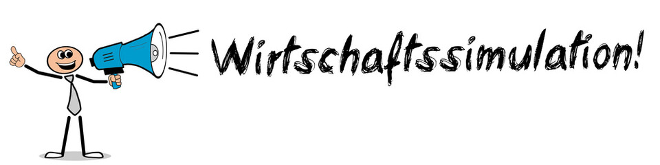 Fototapeta premium Wirtschaftssimulation!