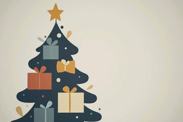 Christmas tree with presents