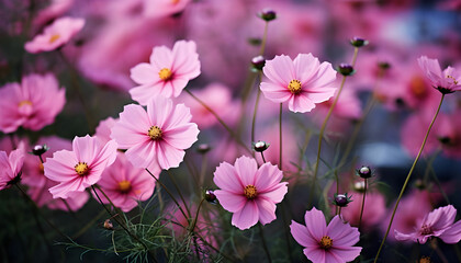 Cosmos beauty flowers