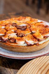Galician style octopus, D’TAPAS, Palamós, Girona, Catalonia, Spain