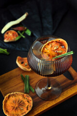 Healthy Drinks Bael Fruit Juice Top with Dried Bael