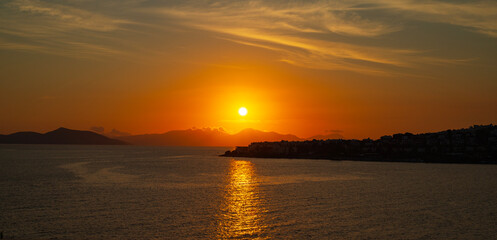 Obraz premium Sunset in Bodrum, Turkey