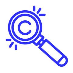 looking for copyright line icon
