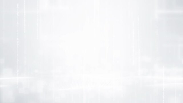 Modern technology background with smooth white particles and geometric lines, symbolizing digital innovation.
