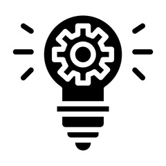 machine intellectual property solid icon
