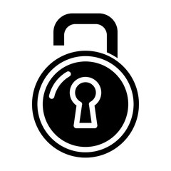 key padlock open glyph icon