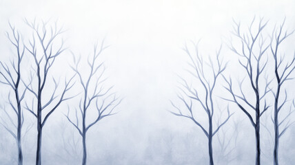 Delicate wash of icy lavender and pale silver creating a misty winter morning effect with soft edges 