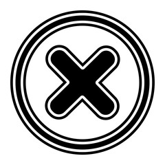 Obraz premium rejected glyph icon