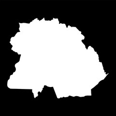 Copperbelt province map, administrative division of Zambia. Vector illustration.