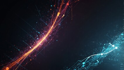 Abstract digital technology background, artificial intelligence