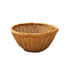 Fototapeta premium Woven Basket on a transparent background