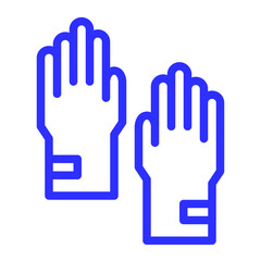 safety gloves color icon