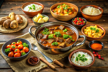 Indian dishes featuring chicken tikka masala, biryani, tandoori chicken samosa, pakoras