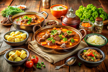Indian dishes featuring chicken tikka masala, biryani, tandoori chicken samosa, pakoras