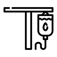 infusion fluid cutline icon